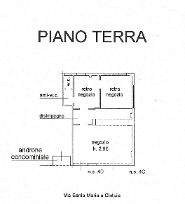 Foto Negozio a Firenze di 53 m² con 3 locali in vendita