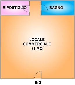 Foto Attività commerciale in Via Pia, Napoli Soccavo di 31 m² con 1 locali