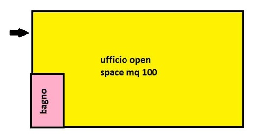 Foto Ufficio in Via Carlo Cattaneo, Pisa di 100 m² con 1 locali in affitto