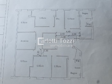 Foto Ufficio in PIAZZA ROSSELLI, Grosseto di 190 m² con 9 locali in vendita