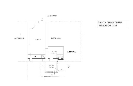 Foto Negozio a Ventimiglia Centro Città di 99 m² con 3 locali in vendita