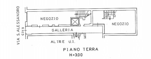 Foto Negozio a Bergamo Centro di 180 m² con 2 locali in affitto