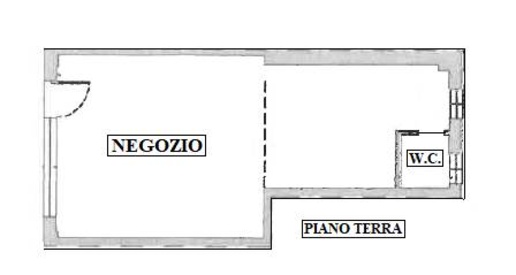 Foto Negozio a Piacenza Clinica Piacenza di 34 m² con 1 locali in affitto