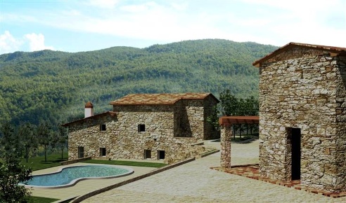 Foto Rustico a Castelnuovo di Val di Cecina di 150 m² con 6 locali