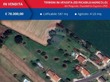 Foto Terreno residenziale a Ospedaletto Euganeo Centro di 4712 m²