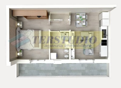 Foto Appartamento in Via Solferino, Cologno al Serio Centro di 61 m²
