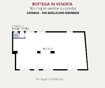 Foto Locale commerciale in Via Guglielmo Oberdan, Catania di 165 m²