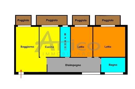 Foto Appartamento in Via dei Cappuccini RO, Rovigo Centro Storico di 102 m²