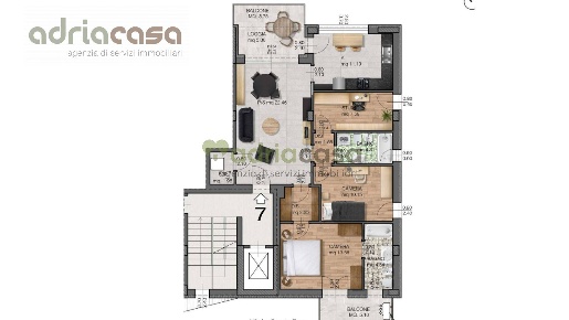 Foto Appartamento in via piave, Riccione Parco di 110 m² con 5 locali