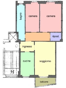 Foto Appartamento a Milano di 84 m² con 3 locali in vendita