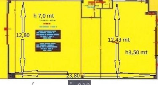 Foto Capannone industriale a Cascina Semicentro di 320 m² con 1 locali