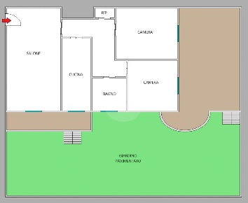 Foto Appartamento in Via Filogaso, Roma di 105 m² con 3 locali in vendita