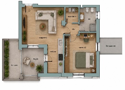 Foto Appartamento in via tonelli 4, Gattatico Taneto di 58 m² con 4 locali