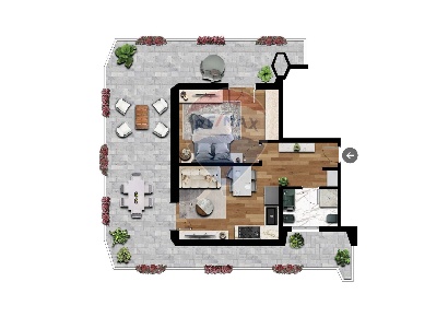 Foto Appartamento in Via Lecco, Curno di 57 m² con 2 locali in vendita