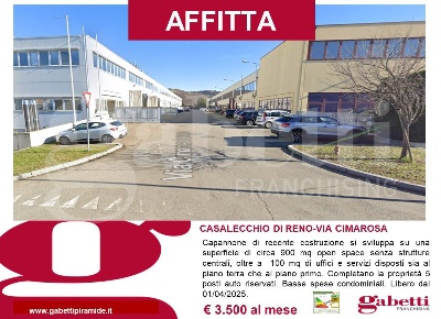 Foto Capannone industriale in Cimarosa, Casalecchio di Reno di 1000 m²