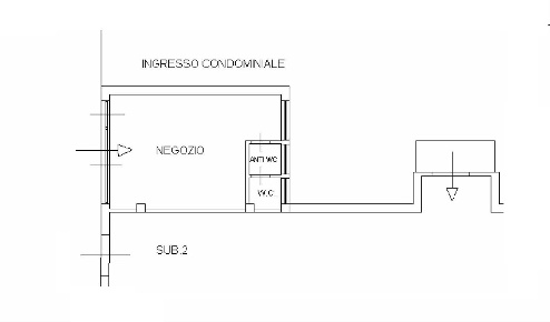 Foto Negozio a Carrara Avenza di 35 m² con 1 locali in affitto