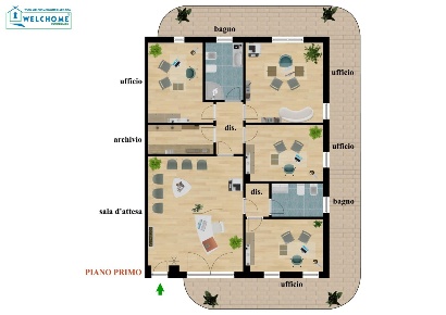 Foto Ufficio a Cagliari Parco di Terramaini di 111 m² con 5 locali