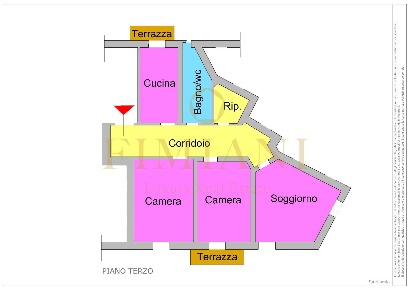 Foto Appartamento in Piazza G. Vieusseux 9R, Firenze di 105 m² con 4 locali