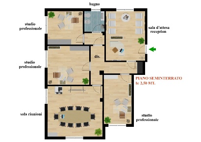 Foto Ufficio a Cagliari Quartiere Europeo di 122 m² con 5 locali in vendita