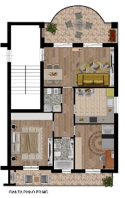 Foto Appartamento in Via Pagno 11, Saluzzo Centro di 92 m² con 4 locali