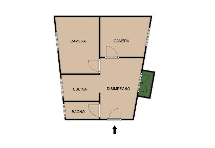 Foto Appartamento in Via Francesco Crispi 5, Savona di 40 m² con 3 locali