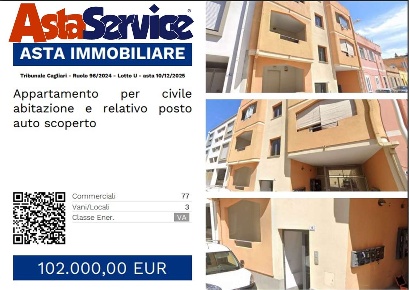 Foto Appartamento in Via Camaldoli 6, Cagliari Monreale di 77 m² in vendita