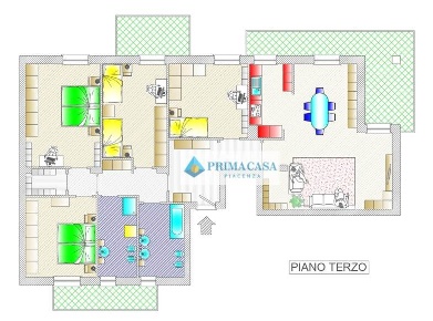 Foto Appartamento a Piacenza Centro Storico di 170 m² con 5 locali