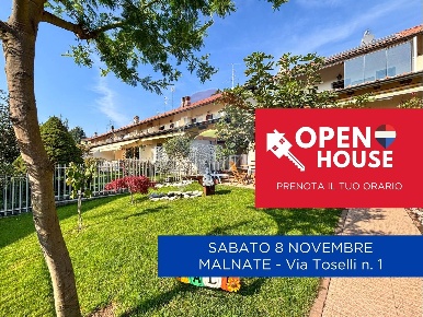 Foto Villa a schiera in Via Carlo Toselli, Malnate Centro di 129 m²