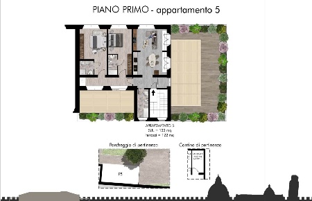 Foto Appartamento a Pisa San Francesco di 132 m² con 4 locali in vendita