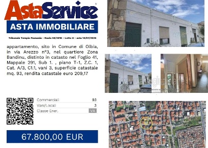 Foto Appartamento in Via Arezzo 3, Olbia Sacra Famiglia, Bandinu di 93 m²