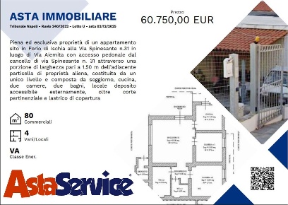 Foto Case indipendenti in Via Spinesante 31, Forio Centro di 80 m² all'asta