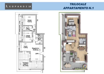 Foto Appartamento a Parabiago Centro di 107 m² con 3 locali in vendita