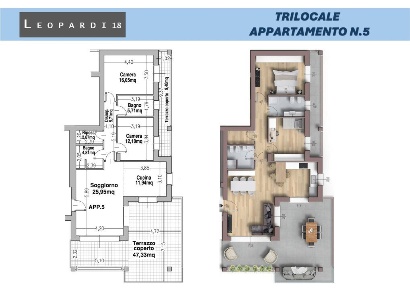 Foto Appartamento a Parabiago Centro di 107 m² con 3 locali in vendita