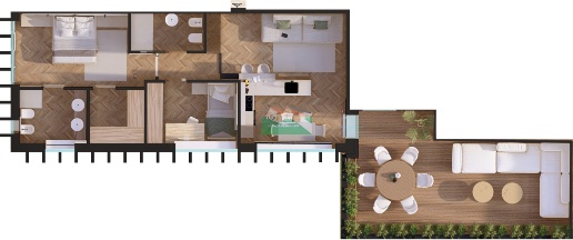 Foto Appartamento in Viale degli AIRONI, Ravenna di 85 m² con 3 locali