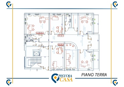 Foto Ufficio a Pistoia Sant'Agostino di 267 m² con 5 locali in affitto