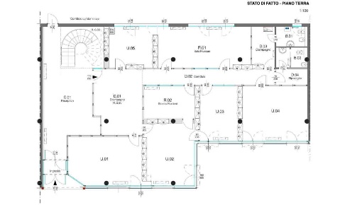 Foto Ufficio a Modena di 290 m² con 7 locali in affitto