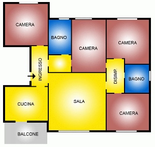 Foto Appartamento a Bologna Casteldebole di 115 m² con 6 locali in affitto