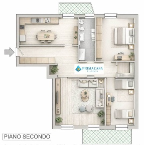 Foto Appartamento a Carpaneto Piacentino di 120 m² con 3 locali in vendita