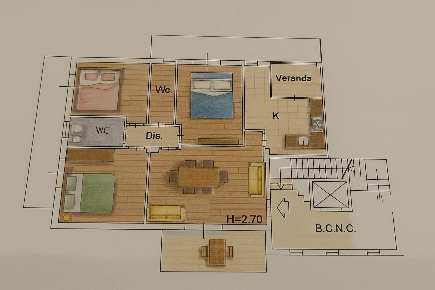 Foto Appartamento in Via Jacopone da Todi  1, Acireale di 124 m² in affitto