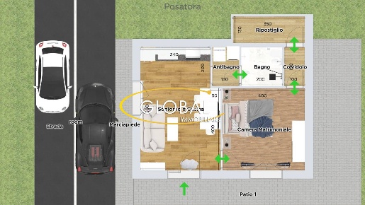 Foto Appartamento in Via Posatora, Ancona di 55 m² con 2 locali in vendita