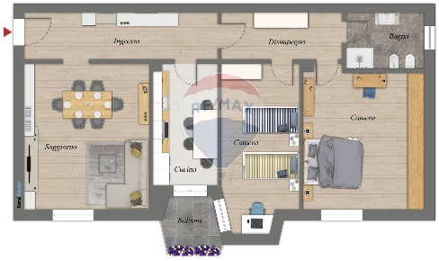 Foto Appartamento in Via San Pietro, Gazzuolo Belforte di 83 m² in vendita