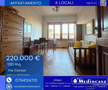 Foto Appartamento in via covour, Sassari di 130 m² con 4 locali in vendita