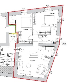 Foto Appartamento a Massa Centro di 85 m² con 5 locali in vendita