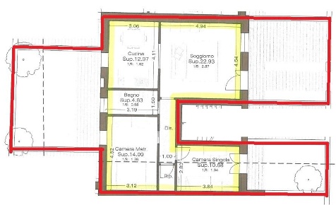 Foto Appartamento a Cascina Navacchio Nord - Zambra di 75 m² con 3 locali