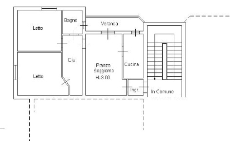 Foto Appartamento in VIA DANDOLO, Pesaro Pantano di 72 m² con 3 locali