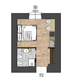 Foto Appartamento in Via Leonardo da Vinci, Lecco Centro di 25 m²