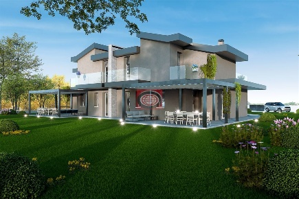 Foto Villa bifamiliare a Cesena San Martino in Fiume di 348 m² in vendita