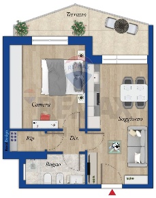 Foto Appartamento in Via Cesare Giorgio Raita, Roma Balduina di 50 m²