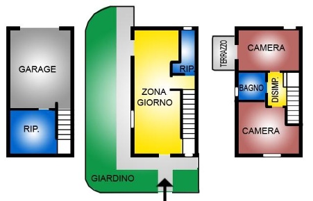 Foto Villa a schiera a Santa Maria a Monte di 90 m² con 4 locali in vendita