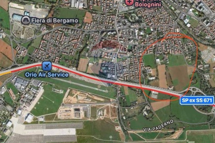 Foto Terreno residenziale in via belotti, Seriate di 1344 m² in vendita